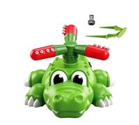 Crocodile Sprinkler Toy, Rocket Splash Water Game, 9.65x8.86x6.69 Inches Kids Water Toy with Rotating Spray, Outdoor Play Set, Cartoon Lawn Sprinkler with Fun Design, Outdoor Toys for Backyard Use