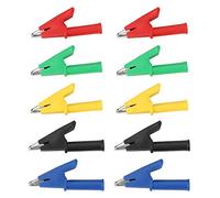 Crocodile Test Clip, Akozon 10pcs P2002 20A Alligator Clips 4mm Banana Jack Crocodile Safety Test Clip For Multimeter 380V