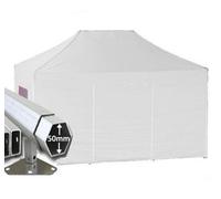 Crocodile Trading 3M X 2M Extreme 50 Commercial Instant Shelter Pop Up Gazebos Frame, Canopy & Sides - White