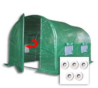 Crocodile Trading 3M X 2M + Hotspot Tape Kit (10' X 7' Approx) Pro+ Green Poly Tunnel