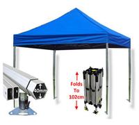 Crocodile Trading 3M X 3M Compact 40 Commercial Instant Shelter Pop Up Gazebos Frame & Canopy - Royal Blue