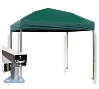Crocodile Trading 3M X 3M Trader-Max 30 Commercial Instant Shelter Pop Up Gazebos Frame & Canopy - Green