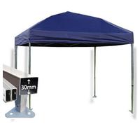 Crocodile Trading 3M X 3M Trader-Max 30 Commercial Instant Shelter Pop Up Gazebos Frame & Canopy - Navy Blue