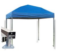 Crocodile Trading 3M X 3M Trader-Max 30 Commercial Instant Shelter Pop Up Gazebos Frame & Canopy - Royal Blue