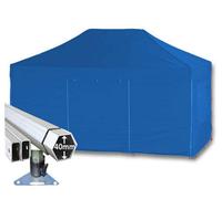 Crocodile Trading 3M X 4.5M Extreme 40 Commercial Instant Shelter Pop Up Gazebos Frame, Canopy & Sides - Royal Blue