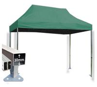Crocodile Trading 3M X 4.5M Trader-Max 30 Commercial Instant Shelter Pop Up Gazebos Frame & Canopy - Green