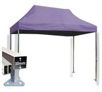 Crocodile Trading 3M X 4.5M Trader-Max 30 Commercial Instant Shelter Pop Up Gazebos Frame & Canopy - Navy Blue