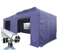 Crocodile Trading 3M X 6M Extreme 40 Commercial Instant Shelter Pop Up Gazebos Frame, Canopy & Sides - Navy Blue