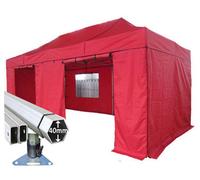 Crocodile Trading 3M X 6M Extreme 40 Commercial Instant Shelter Pop Up Gazebos Frame, Canopy & Sides - Red