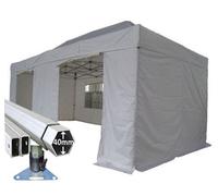 Crocodile Trading 3M X 6M Extreme 40 Commercial Instant Shelter Pop Up Gazebos Frame, Canopy & Sides - White