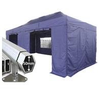 Crocodile Trading 3M X 6M Extreme 50 Commercial Instant Shelter Pop Up Gazebos Frame, Canopy & Sides - Navy Blue