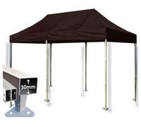 Crocodile Trading 3M X 6M Trader-Max 30 Commercial Instant Shelter Pop Up Gazebos Frame & Canopy - Black