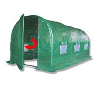 Crocodile Trading 4M X 2M (13' X 7' Approx) Pro+ Green Polytunnel Greenhouse