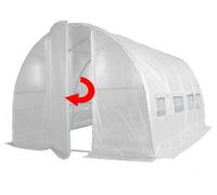 Crocodile Trading 4M X 3M (13' X 10' Approx) Pro+ White Polytunnel Greenhouse