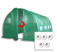 Crocodile Trading 4M X 3M + Hotspot Tape Kit (13' X 10' Approx) Pro+ Green Poly Tunnel