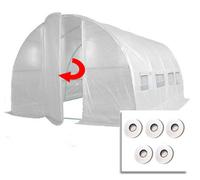 Crocodile Trading 4M X 3M + Hotspot Tape Kit (13' X 10' Approx) Pro+ White Poly Tunnel