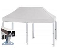 Crocodile Trading 5M X 2.5M Trader-Max 30 Commercial Instant Shelter Pop Up Gazebos Frame & Canopy - White