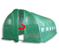 Crocodile Trading 6M X 3M (20' X 10' Approx) Pro+ Green Polytunnel Greenhouse