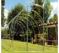 Crocodile Trading 6M X 3M (20' X 10' Approx) Pro+ Polytunnel Greenhouse Frame Only