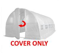Crocodile Trading 6M X 3M (20' X 10' Approx) Pro+ White Polytunnel Replacement Cover