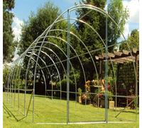 Crocodile Trading 8M X 3M (27' X 10' Approx) Pro+ Polytunnel Greenhouse Frame Only