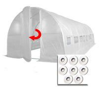 Crocodile Trading 8M X 3M + Hotspot Tape Kit (27' X 10' Approx) Pro+ White Poly Tunnel