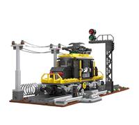 Crocodile Train Building Block Set - 669PCS City Railway Bricks Kit with Track, STEM Interactive Toy, Home Decor, Locomotive Model for Adult Car Lovers, Creative Gift for Kid Age 6+