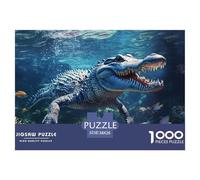 Crocodile - Underwater World 1000 Piece 。 Puzzles for Adults - Colourful, Challenging & Brainteasing Adults 。 Puzzle - Puzzle The Future - 100% Recycled Cardboard - 1000pcs -38x26cm/1000pcs