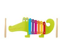 Crocodile Wooden Xylophone - Kids Musical Percussion Instruments for 1 Year Olds, Toddler - Montessori Baby Musical Toys for Birthday, Christmas - Early Development Activity Toy by Orange Tree Toys