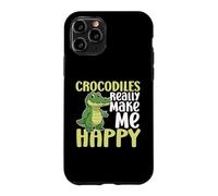 Crocodiles Make Me Happy You Not So Much Funny Crocodile Case for iPhone 11 Pro