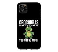 Crocodiles Make Me Happy You Not So Much Funny Crocodile Case for iPhone 11 Pro Max