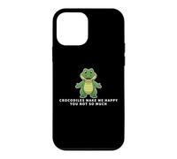 Crocodiles Make Me Happy You Not So Much Funny Crocodile Case for iPhone 12 mini