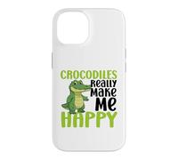 Crocodiles Make Me Happy You Not So Much Funny Crocodile Case for iPhone 14