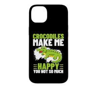 Crocodiles Make Me Happy You Not So Much Funny Crocodile Case for iPhone 14 Plus