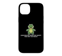 Crocodiles Make Me Happy You Not So Much Funny Crocodile Case for iPhone 14 Plus