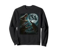 Crocodiles See Dragon Fly Full Moon Alligators Freak Out Sweatshirt