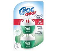 Croc'Odor Fridge Deodoriser 33g Twin Pack - Unscented Fridge Freshener for Refrigerator with Temperature Indicator