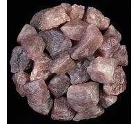 Crocon 1LB Cherry Strawberry Rough Stones and Crystals Bulk Raw Gemstone for Tumbling Cabbing Polishing Gem Mining Chakra Balancing Reiki Crystal Healing Good Luck Fountain Rocks Home Décor Gifts