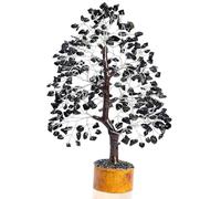 Crocon Black Tourmaline Crystal Chakra Tree of Life Spiritual Healing Meditation Gift Bonsai Tree for Home & Room Decor Crystal Gift for Women Mum Birthday Gifts for Women Men Housewarming Present