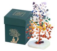 Crocon® Crystal Tree of Life Gifts for Women, Seven Chakra Heart base