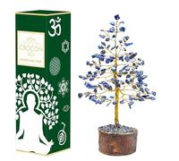 Crocon Lapis Lazuli Crystal Tree of Life - Handmade Gemstone Chakra Healing Tree, Feng Shui Decor, Spiritual Gift, Artificial Bonsai Crystal Decoration
