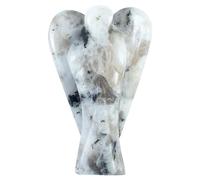 Crocon® Rainbow Moonstone Crystal Pocket Angel 2-2.5 Inch Guardian Gift