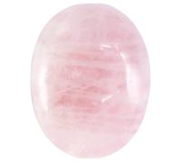 Crocon® Rose Quartz Large Oval Palm Stone Crystal Pocket Worry Stone