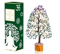 Crocon® Turquoise & Amethyst Crystal Tree of Life Spiritual Healing Meditation Gift Bonsai Tree for Home & Room Decor Crystal Gift for Women Mum Sis Birthday Gifts for Women Men Housewarming Present