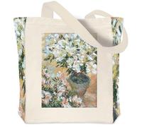 Crocothemis Vintage Aesthetic Canvas Tote Bag Reusable Cute Personalized Shoulder Shopping Bag, large Tote Bag. gift for Women, Girls, Teachers, Master paintings tote bag. A21, White, L