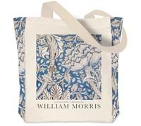 Crocothemis Vintage Aesthetic Canvas Tote Bag Reusable Personalized Shoulder Shopping Bag Gifts for Women Girls, William Morris 08, L