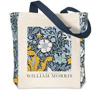 Crocothemis Vintage Aesthetic Canvas Tote Bag Reusable Personalized Shoulder Shopping Bag, William Morris 05, L