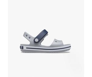 Crocs 12856-01U CROCBAND SANDAL Kids Sandals Light Grey/Navy - UK (Kids) 9 - Blue