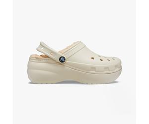Crocs 207938-2Y2 CLASSIC PLATFORM LINED Womens Clogs Bone - Cream - Size UK 3
