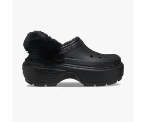 Crocs 208546-001 STOMP LINED Womens Clogs Black - UK 6